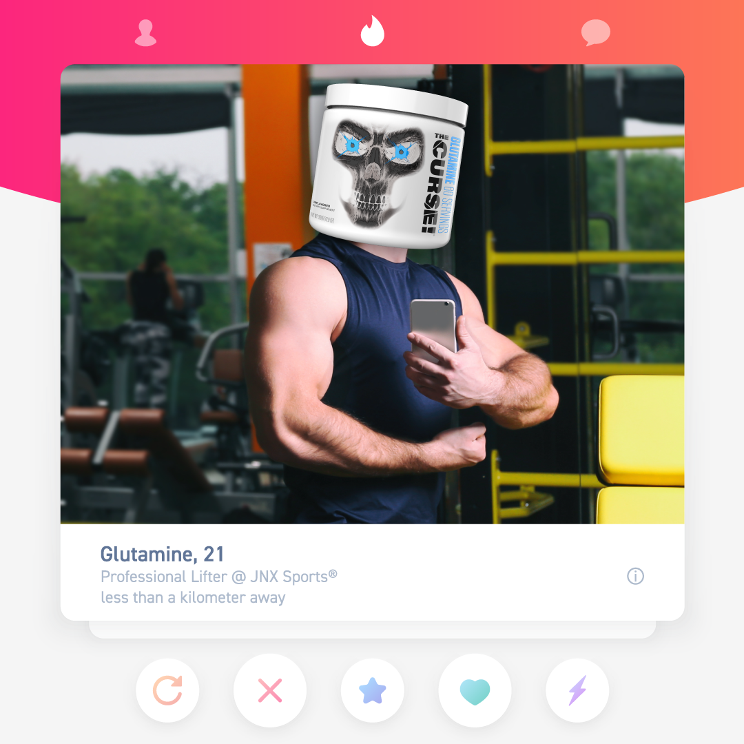 The Curse! Glutamine's Tinder Profile